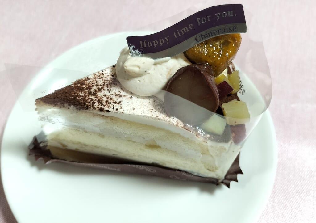 栗のショートケーキ