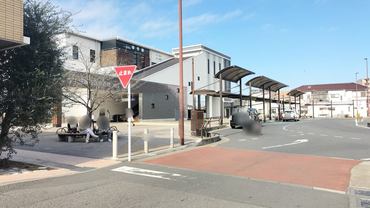 幸手駅東口ロータリー付近