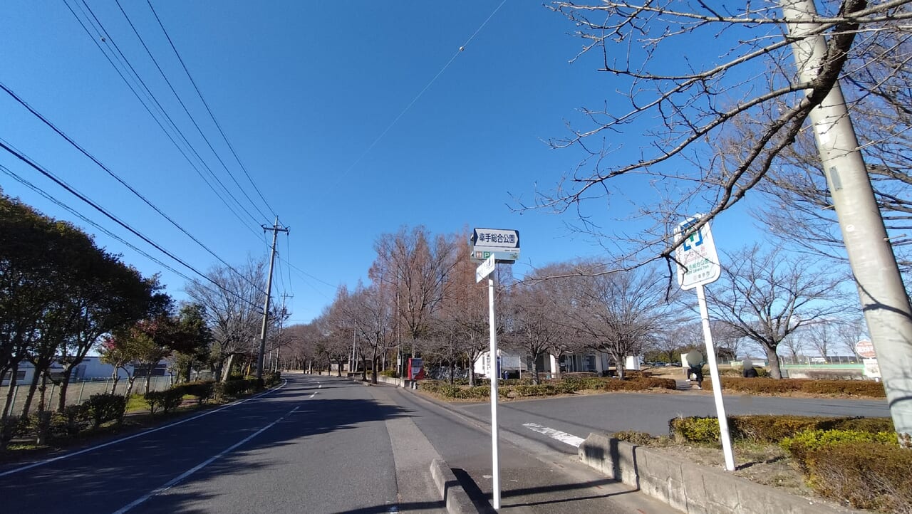 幸手総合公園周辺道路