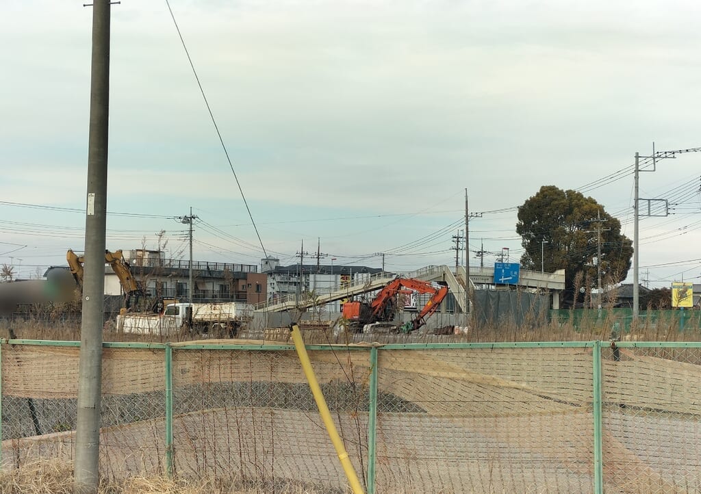 幸手北2丁目の工事現場