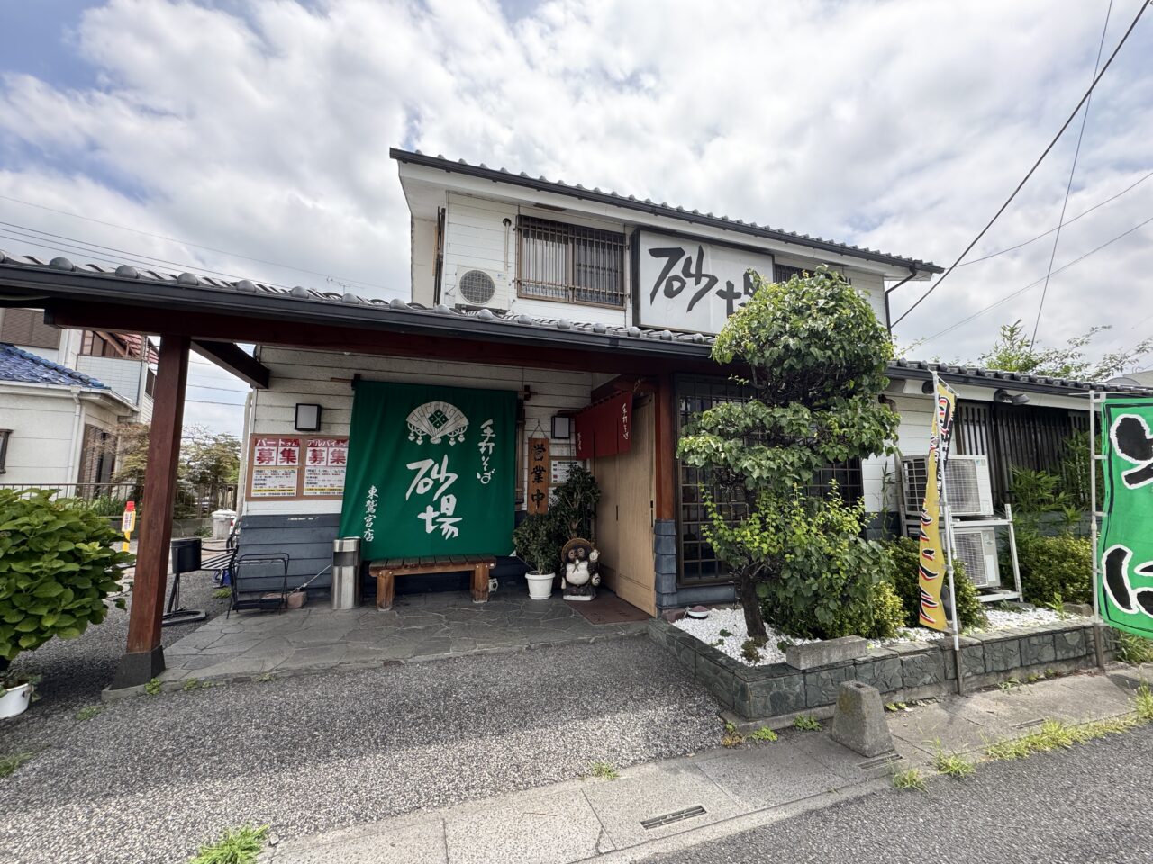 鷲宮の蕎麦屋砂場外観