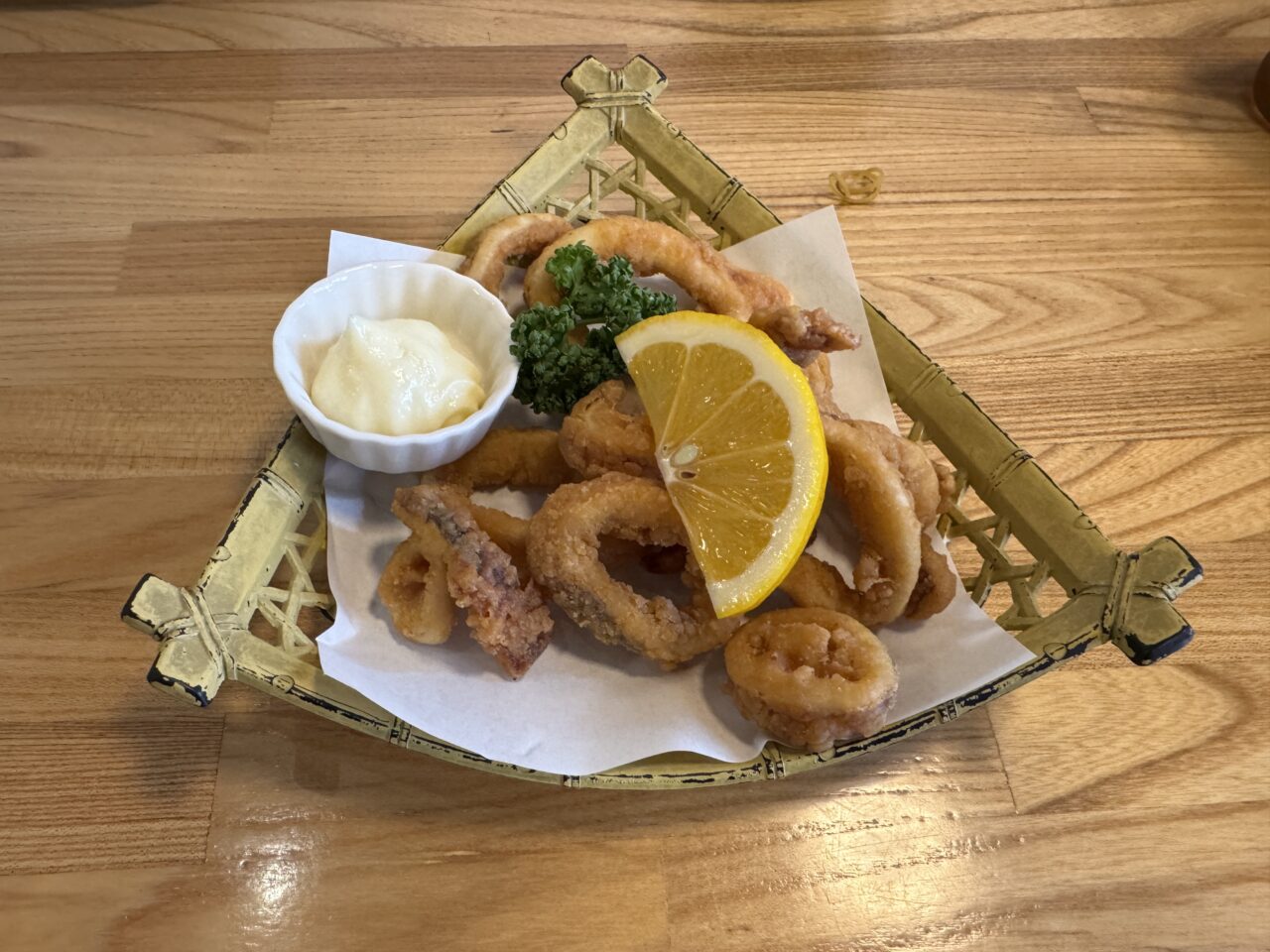 鷲宮の砂場のいか唐揚げ