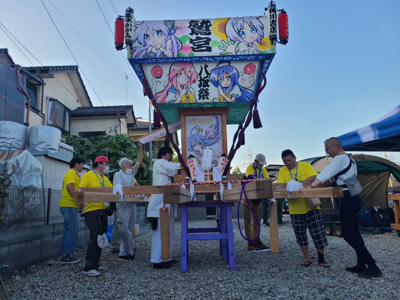 鷲宮神社のらきすた神輿