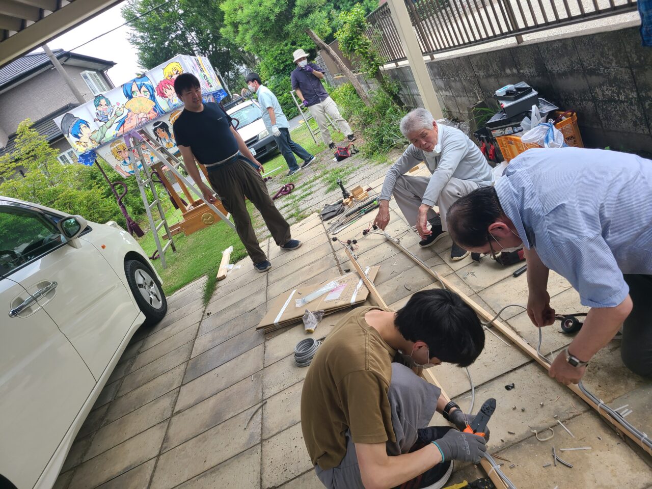 鷲宮のらきすた神輿