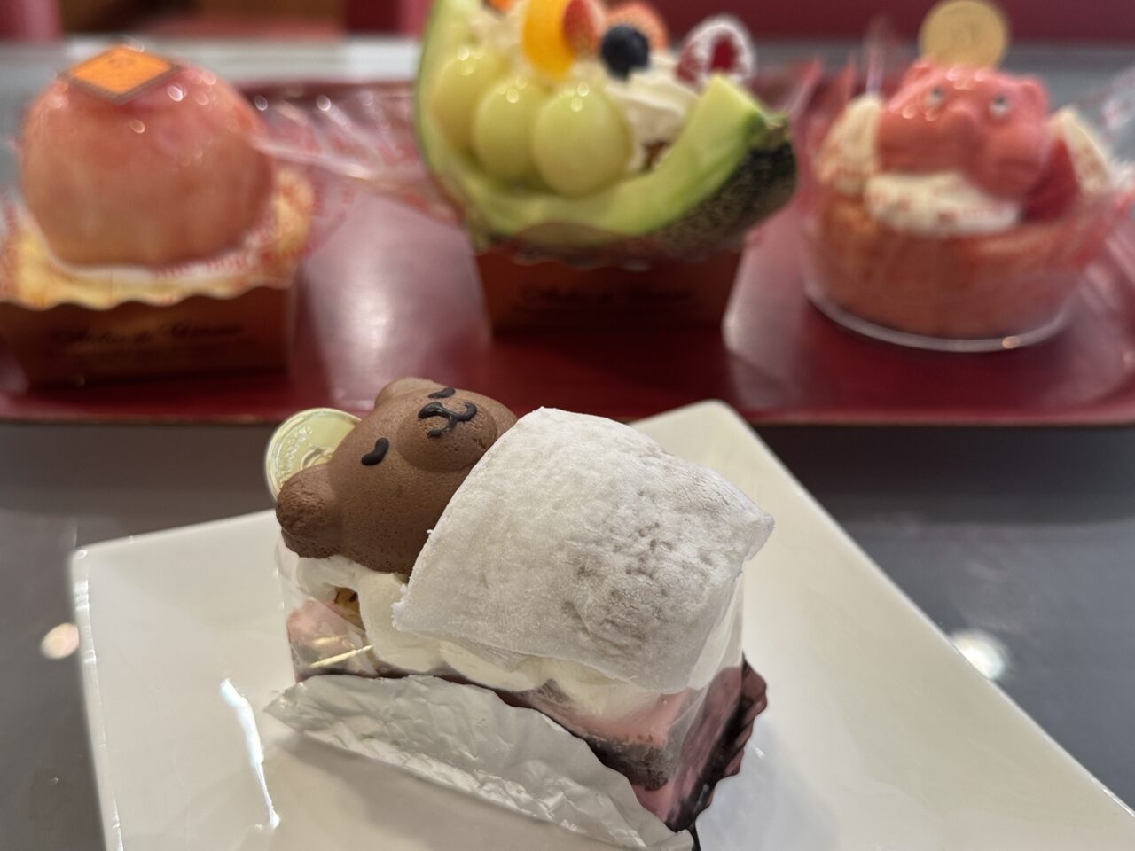久喜市鷲宮のケーキ屋さんエーデルワイスのお休みクマさん