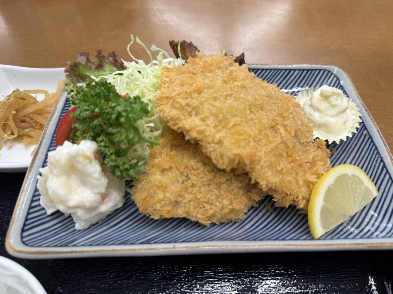 久喜市弁天のあじフライ