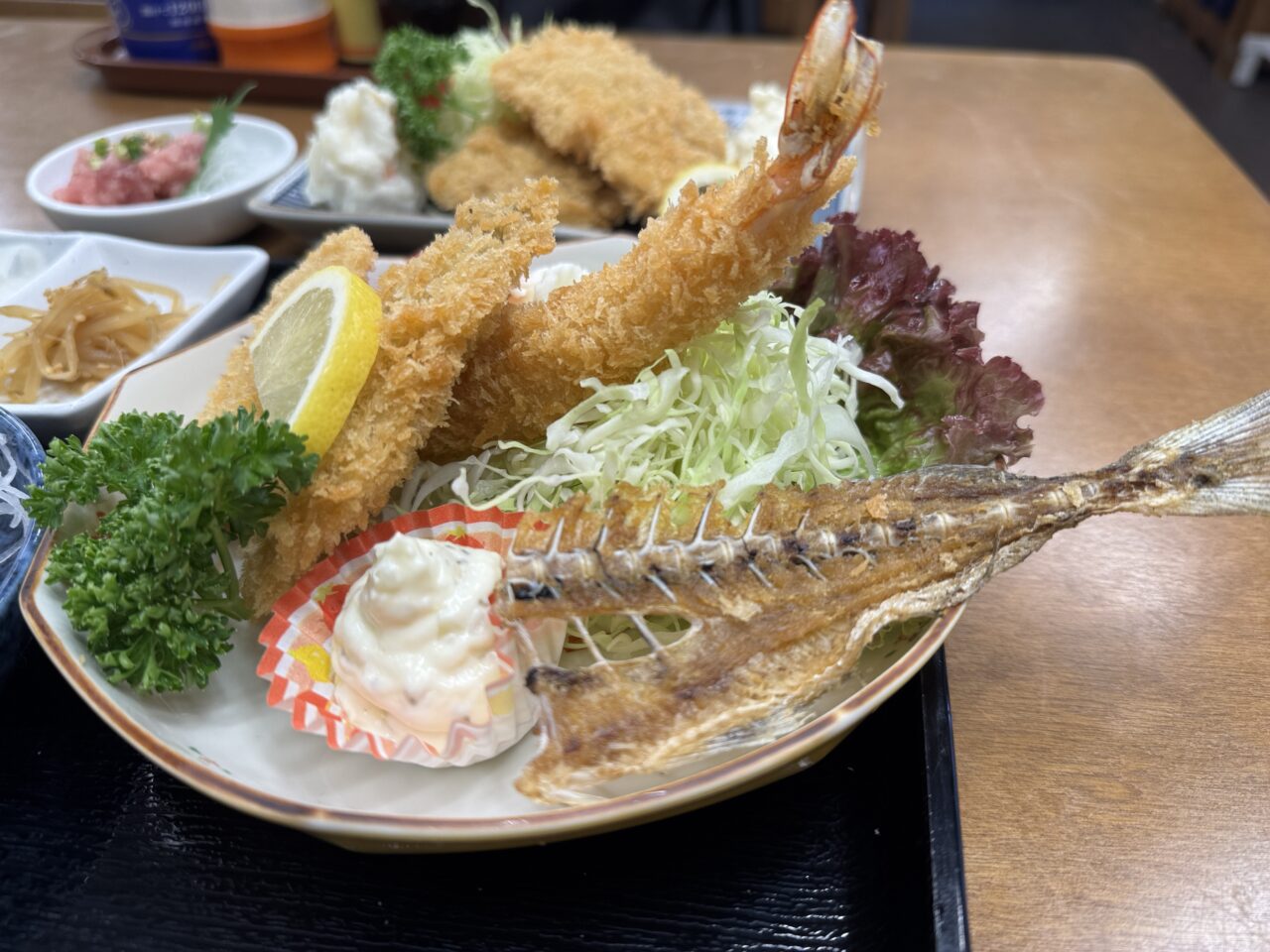 久喜市の弁天のアジフライ