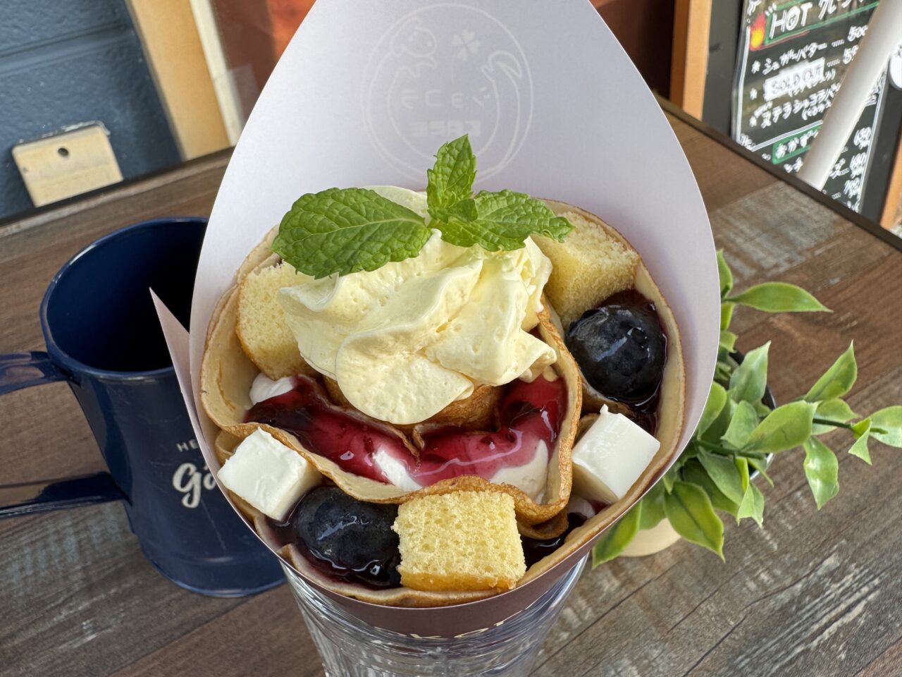 久喜市のショコラカフェのクレープ