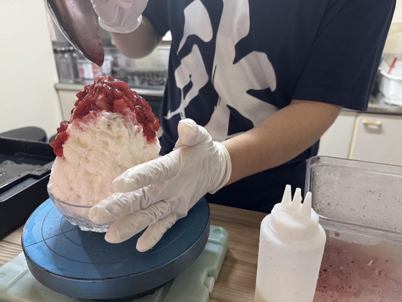 久喜市のレンタルスペースかしの木で食べられるかき氷