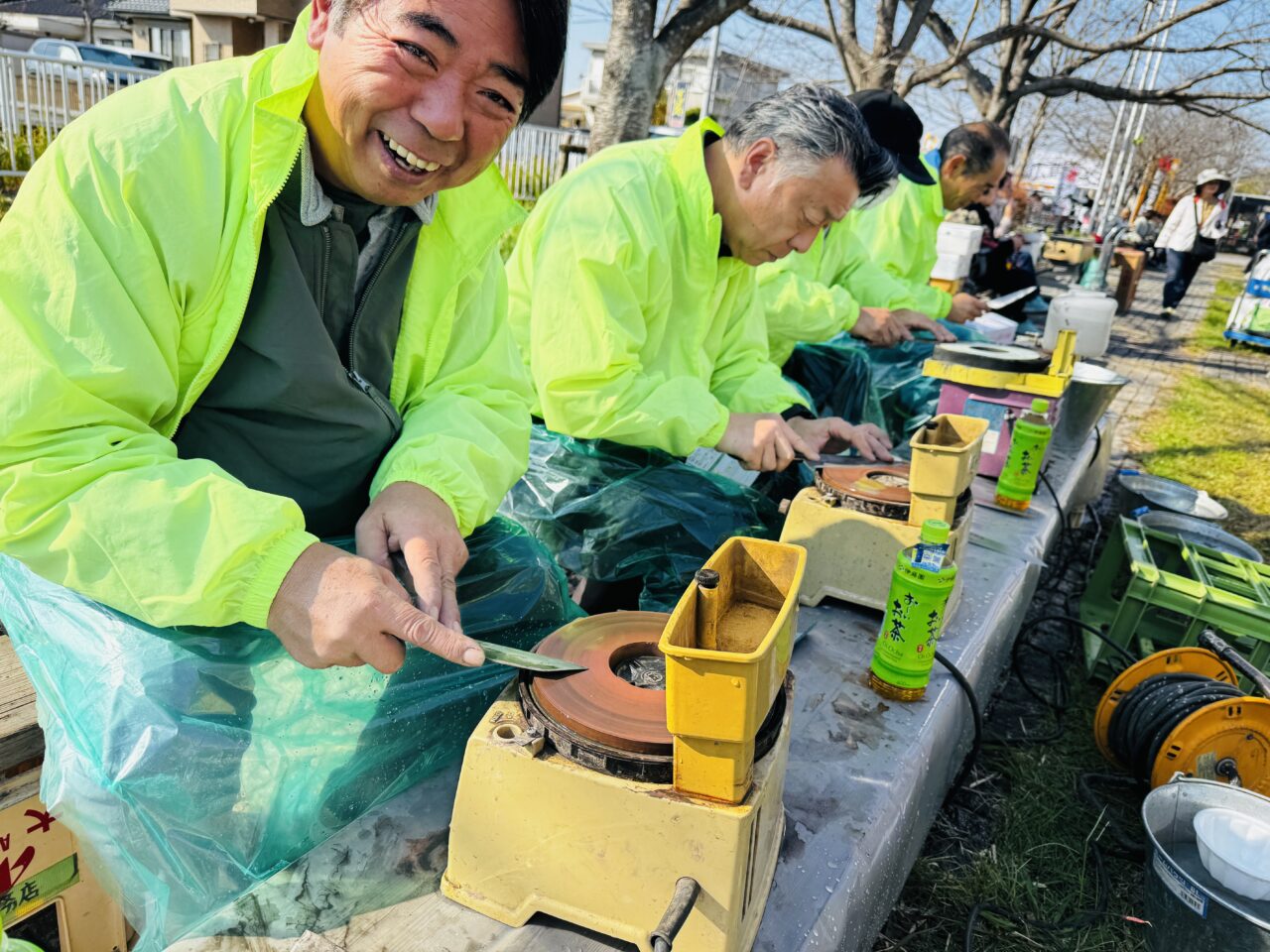 栗橋やさしさときめき祭り2025年開催の様子包丁とぎ