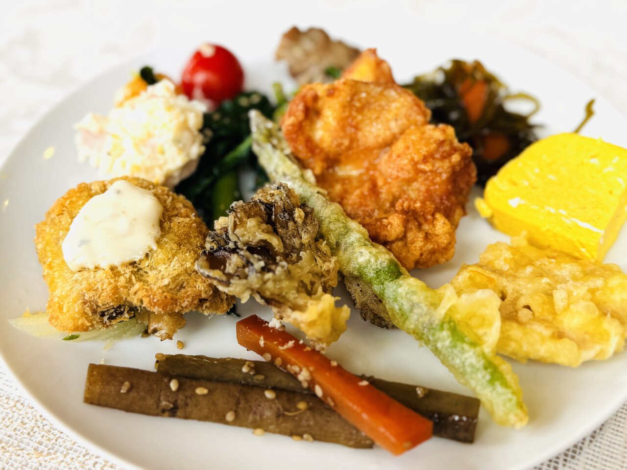 久喜市栗橋にあるおばんざいビュッフェ天ぷらからあげ食べ放題の桜樹おうじゅ