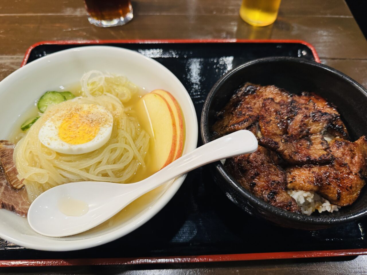 久喜市にある山形牛が楽しめる焼肉将軍の特上カルビ＆ロースランチ