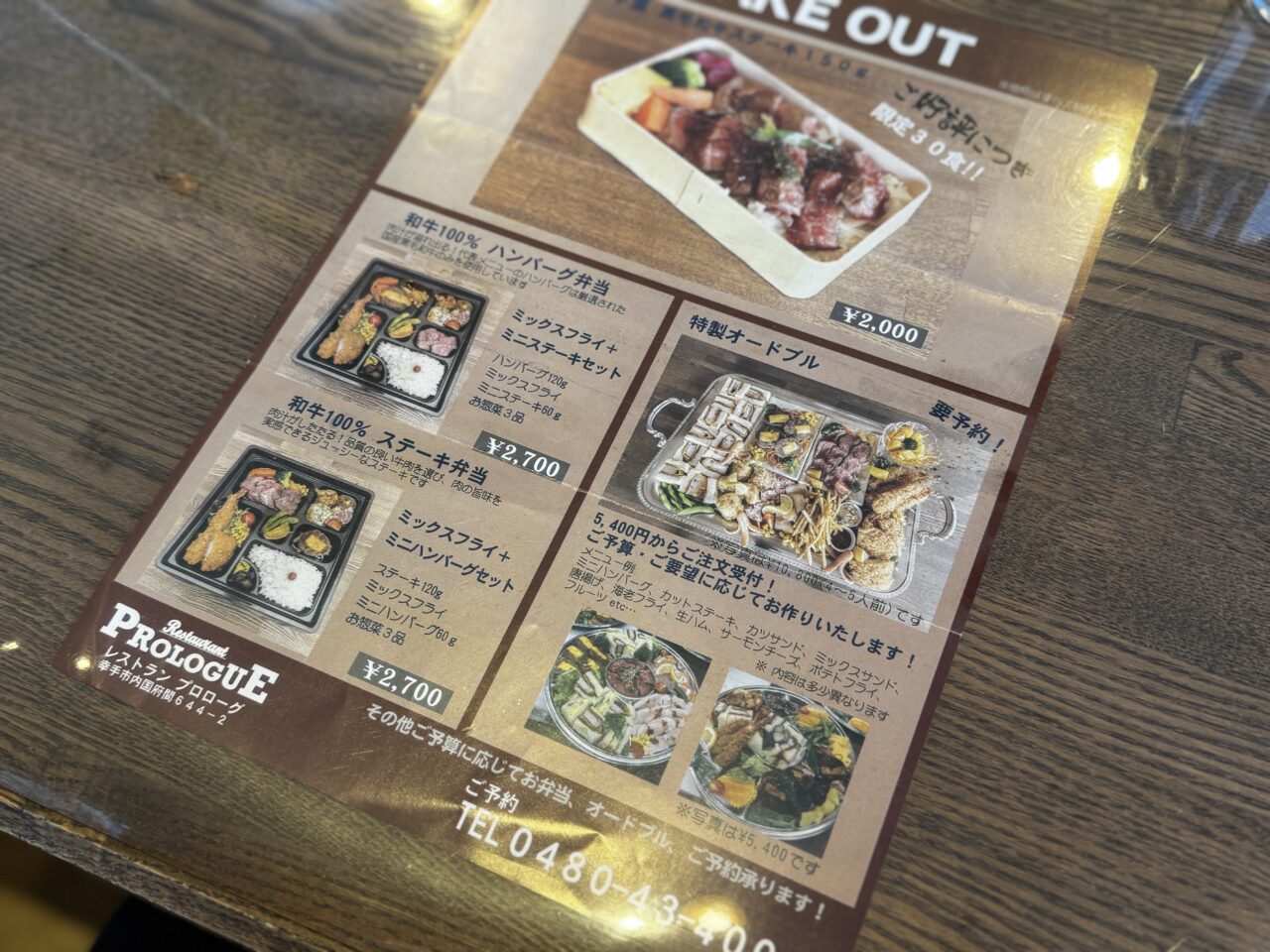 権現堂近くのお花見ランチに最適なハンバーグのプロローグ